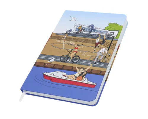 Записная книжка A5 Dziuna Немига в клетку 15,5 x 21 см