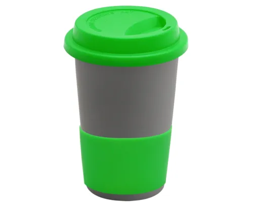Кружка Magic To Go, серый/ зеленый