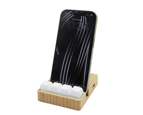 Беспроводное зарядное устройство ClickPad (10W) в виде подставки для телефона, с клавишами анти-стресс, белый