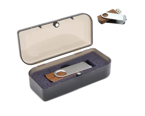 Флешка Twist wood 16 Гб в футляре, wooden color