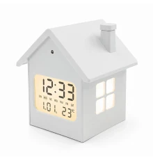 Часы метеостанция HomeTime, белые