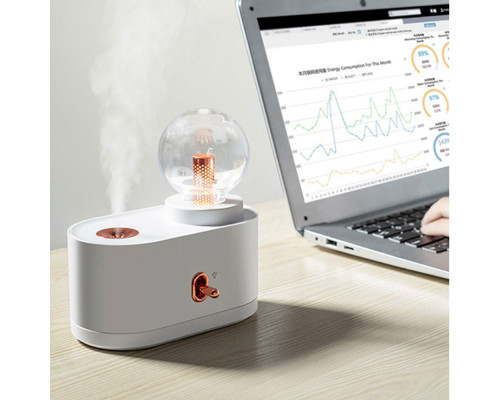 Светодиодный USB арома увлажнитель Orlean, белый Светодиодный USB арома увлажнитель Orlean, белый