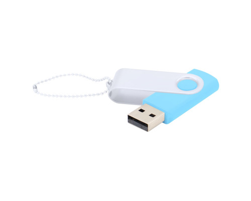 Флешка Designer To Go 2.0 USB 16Gb, голубой/белый Флешка Designer To Go 2.0 USB 16Gb, голубой/белый