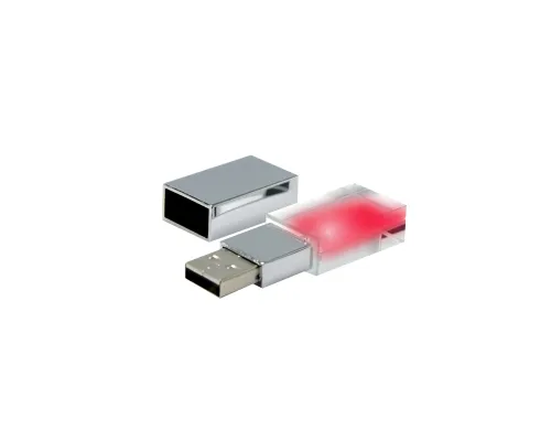 Флешка Moon 16 Гб в футляре, красный