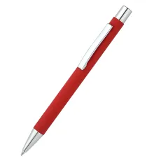 Ручка металлическая Rebecca софт-тач, светло-красная