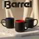 Кружка Barrel, софт-тач, чёрно-серая