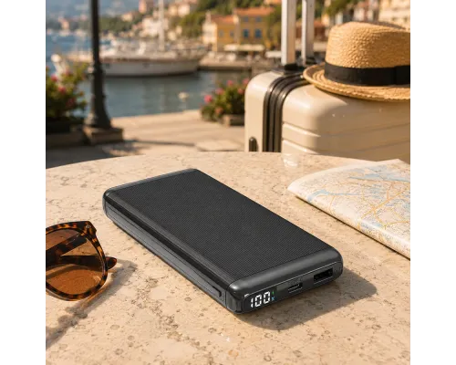 Внешний аккумулятор Orvex c быстрой зарядкой (до 22,5W), 10000 mAh, черный