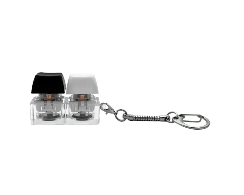 Брелок KeyDuo с LED подсветкой (фонарик), чёрно-белый