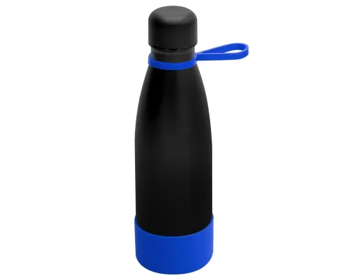 Термобутылка герметичная вакуумная Olivia To Go, чёрный/синий