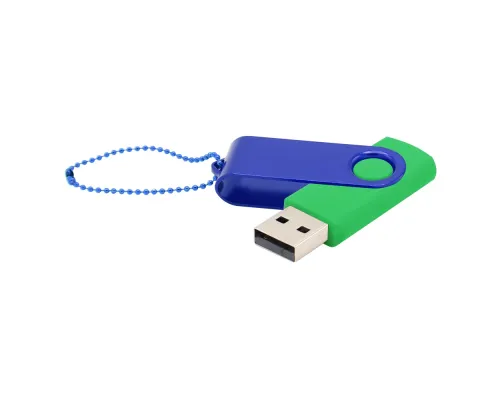 Флешка Designer To Go 2.0 USB 16Gb, зеленый/синий
