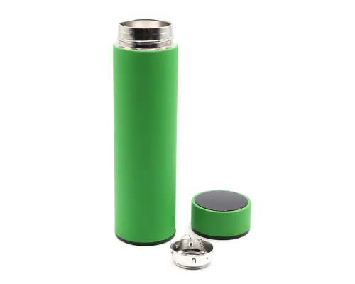 Термос Indy софт-тач, зеленый