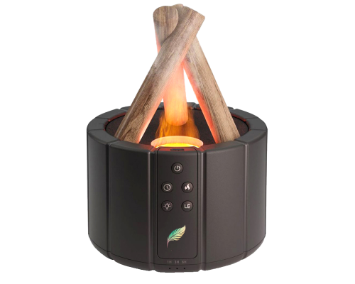 Светодиодный USB увлажнитель-аромадиффузор Bonfire с пультом Д/У, чёрный Светодиодный USB увлажнитель-аромадиффузор Bonfire с пультом Д/У, чёрный