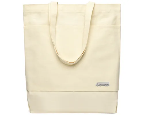Сумка для покупок JETTA 325 г/м² с шильдом - фура, натуральный