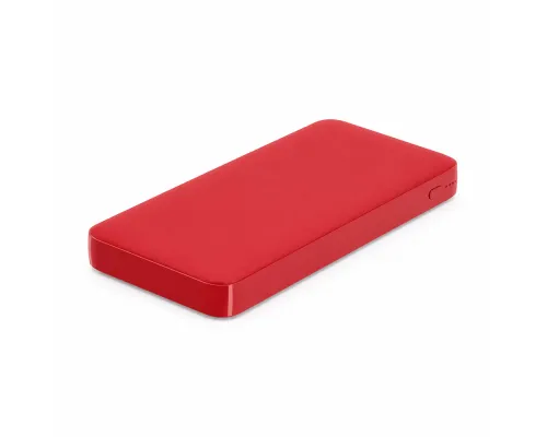Внешний аккумулятор Polus, 10000 Mah, софт-тач покрытие, красный