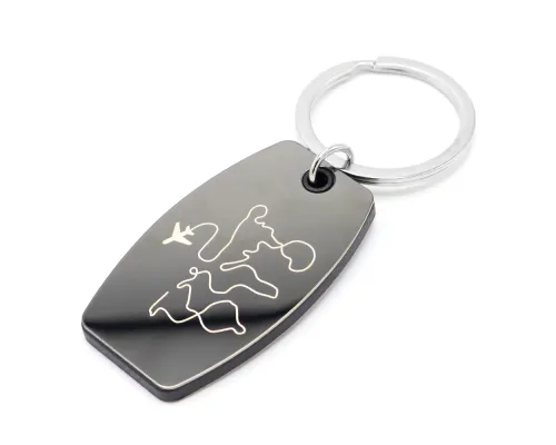 Брелок Nobel, металлический, черный