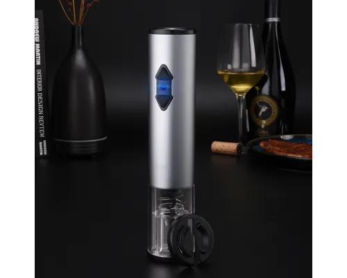 Винный электрический металлический штопор Божоле, серый