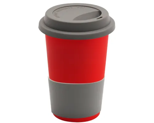 Кружка Magic To Go, красный/серый