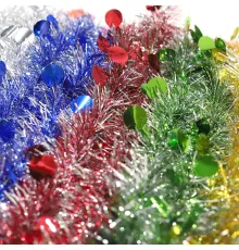 Новогодняя мишура с блестками