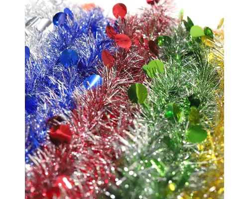 Новогодняя мишура с блестками