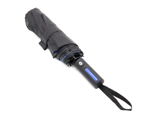 Автоматический противоштормовой складной зонт Sherp, синий