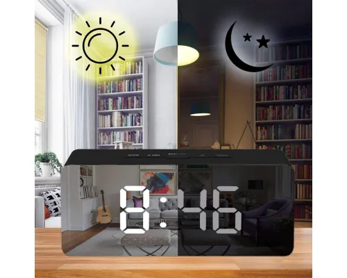 Часы-метеостанция Mirex, черные