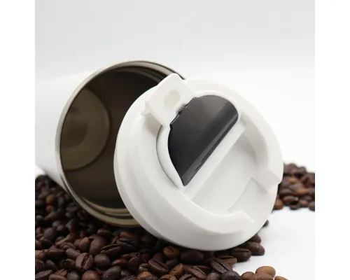 Термокружка Moon с дисплеем, 380мл, белая