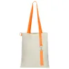 Сумка для покупок White GLOW 325 г/м² с ремувкой, оранжевая