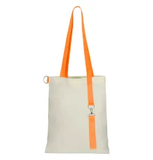 Сумка для покупок White GLOW 325 г/м² с ремувкой, оранжевая