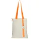 Сумка для покупок White GLOW 325 г/м² с ремувкой, оранжевая