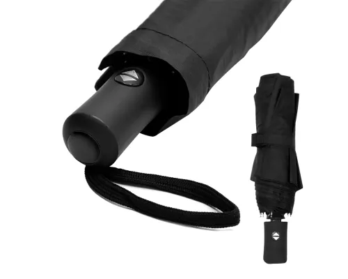 Автоматический противоштормовой зонт Vortex To Go, чёрный/чёрный