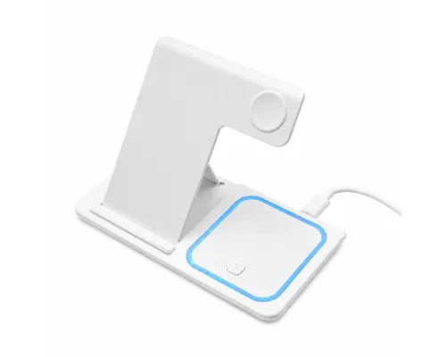 Беспроводное мультизарядное устройство Syntra 15W (3в1), белый