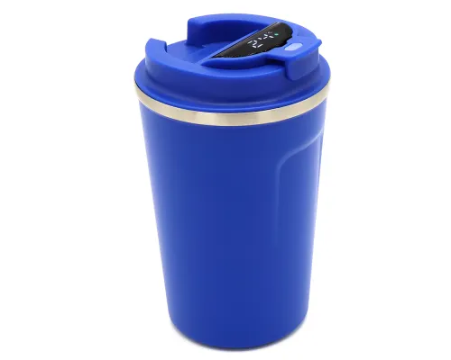 Термокружка Moon с дисплеем, 380мл, синяя