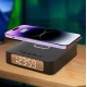 Часы с беспроводной зарядкой Raven 3в1, черный