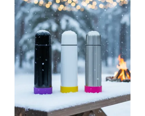 Термос Picnic Silver To Go, серебристый/розовый