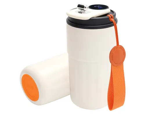 Термокружка Ashly To Go, белая/оранжевая