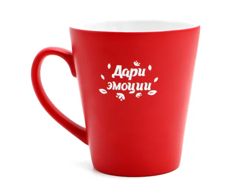 Кружка для гравировки Good day, красный