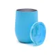 Термокружка с двойной стенкой SOFTO софт-тач, голубая
