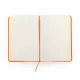 Блокнот A6 CORAL в твёрдом переплёте, ОРАНЖЕВЫЙ
