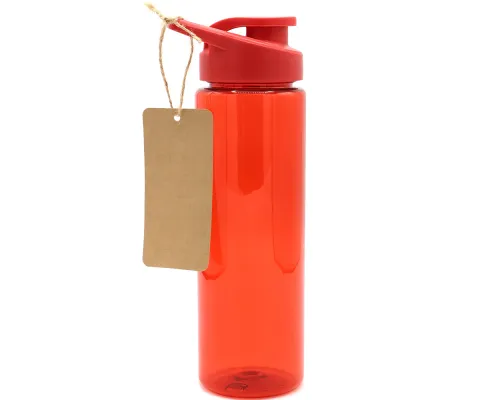 Пластиковая бутылка Ronny To Go с биркой, красная