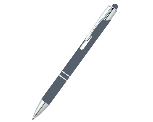 Ручка металлическая Ingrid софт-тач, темно-серая