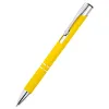 Ручка металлическая Molly софт-тач, желтая