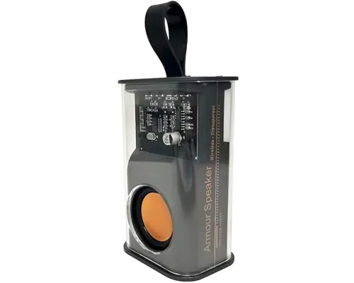 Прозрачная беспроводная колонка Jazzy, черный Прозрачная беспроводная колонка Jazzy, черный