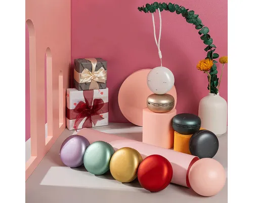 Беспроводная Bluetooth колонка Burger Inpods TWS софт-тач, красная