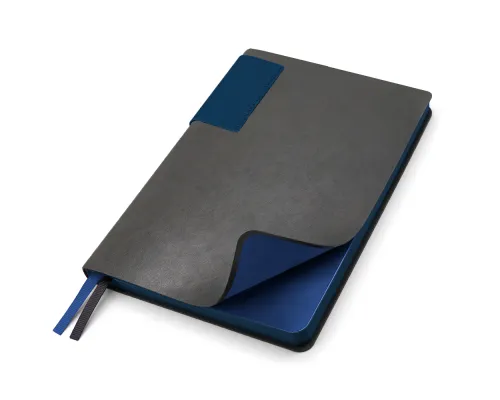 Ежедневник A5 недатированный Molfetta в мягком переплёте, серо-синий