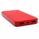 Внешний аккумулятор Polus, 10000 Mah, софт-тач покрытие, красный