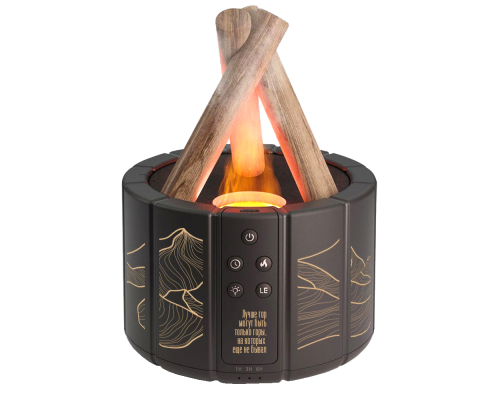 Светодиодный USB увлажнитель-аромадиффузор Bonfire с пультом Д/У, чёрный Светодиодный USB увлажнитель-аромадиффузор Bonfire с пультом Д/У, чёрный