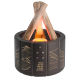 Светодиодный USB увлажнитель-аромадиффузор Bonfire с пультом Д/У, чёрный