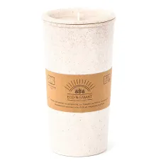 Термостакан с двойной стенкой Flathat из пшеничного волокна, бежевый