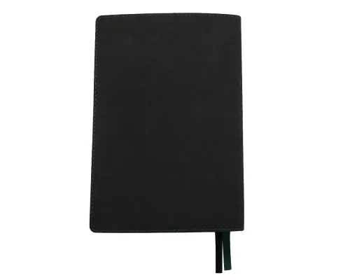 Ежедневник A5 недатированный Efemero в мягком переплёте, черный/тёмно-зеленый