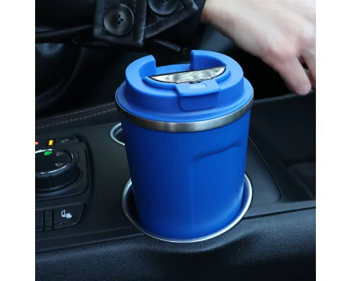 Термокружка Moon с дисплеем, 380мл, синяя